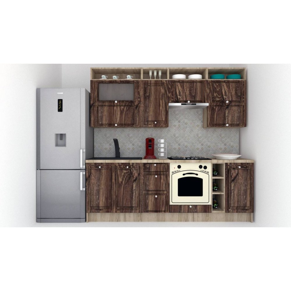 Bucatarie LEEA ART FRONT MDF ELBA 240A K002 / decor 264