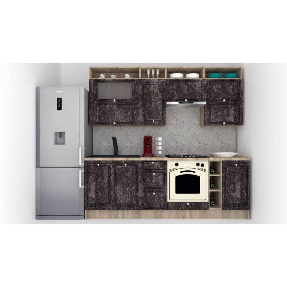 Bucatarie LEEA ART FRONT MDF ELBA 240A K002 / decor 267