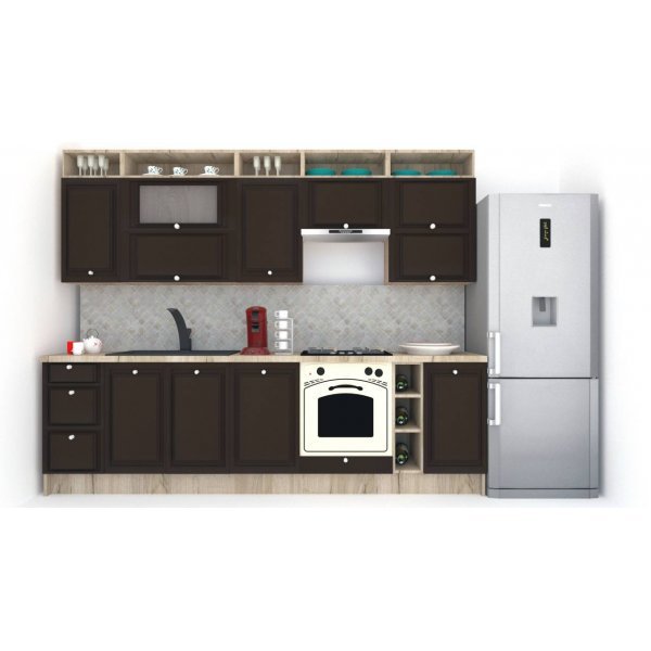 Bucatarie LEEA ART FRONT MDF OLDER 280 K002 / decor 244