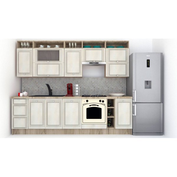 Bucatarie LEEA ART FRONT MDF PORTAL 280 K002 / decor 102