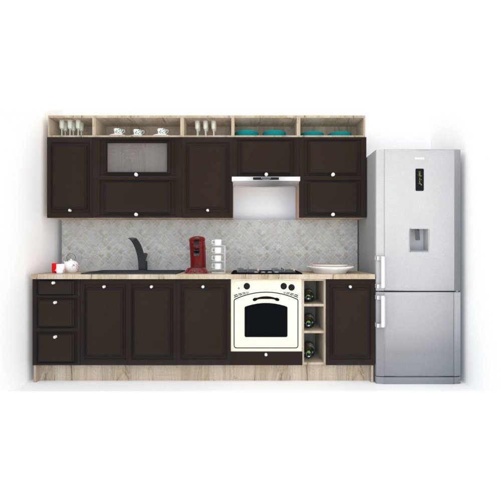 Bucatarie LEEA ART FRONT MDF PORTAL 280 K002 / decor 244