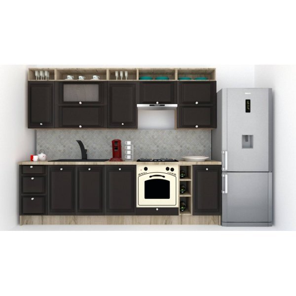 Bucatarie LEEA ART FRONT MDF PORTAL 280 K002 / decor 258