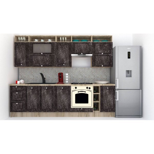 Bucatarie LEEA ART FRONT MDF PORTAL 280 K002 / decor 267