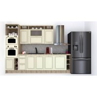 Bucatarie LEEA ART FRONT MDF PORTAL 300A K002 / decor 191