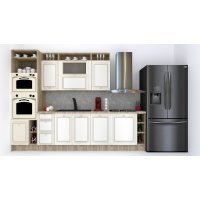 Bucatarie LEEA ART FRONT MDF ROSA 300A K002 / decor 242