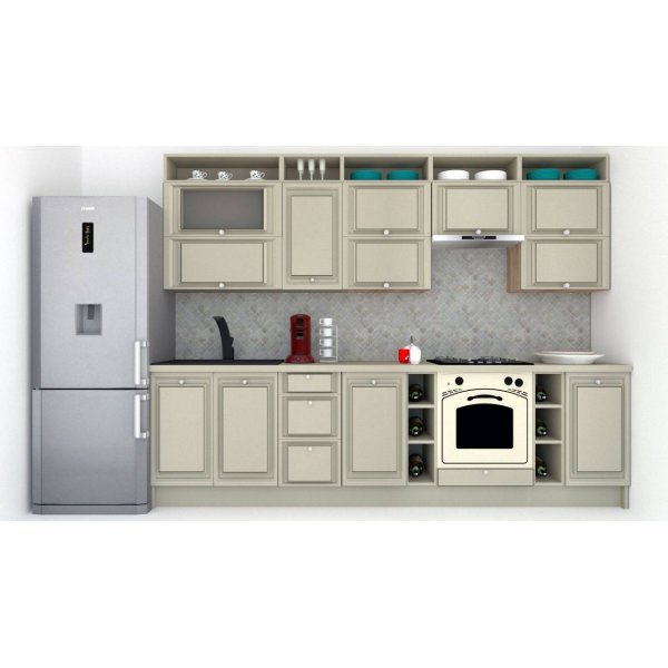 Bucatarie LEEA ART FRONT MDF OLDER 300B K002 / decor 161