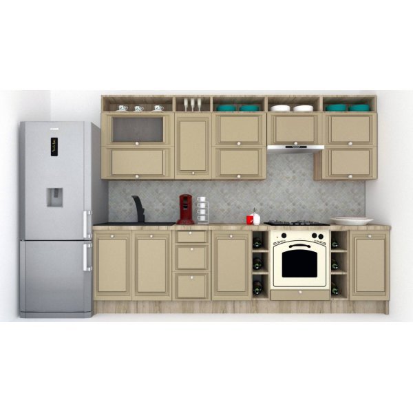 Bucatarie LEEA ART FRONT MDF OLDER 300B K002 / decor 243