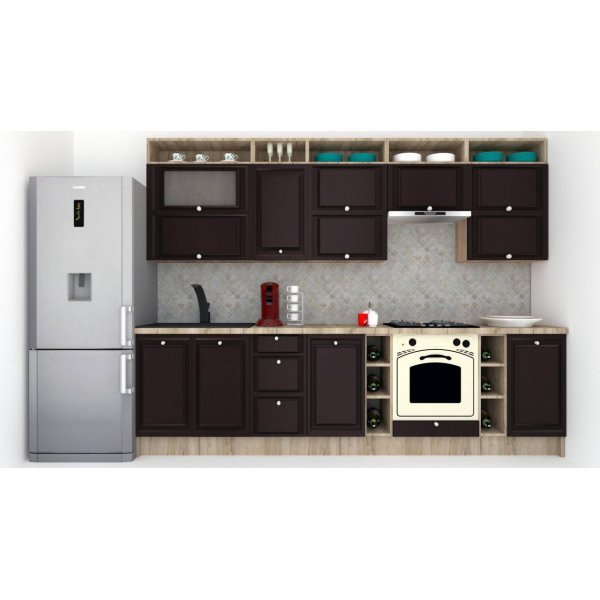 Bucatarie LEEA ART FRONT MDF PORTAL 300B K002 / decor 225