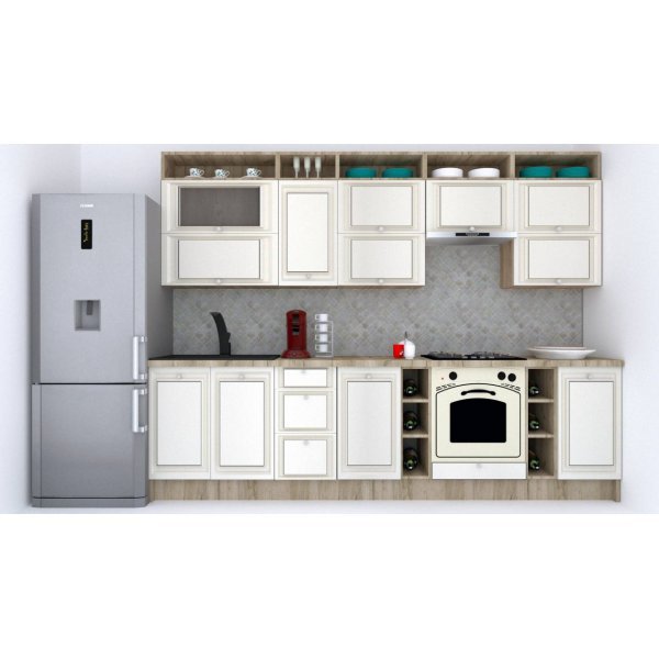 Bucatarie LEEA ART FRONT MDF REGULARNY 300B K002 / decor 242