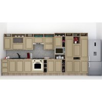 Bucatarie LEEA ART FRONT MDF CANYON 460B K002 / decor 243