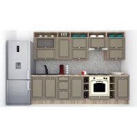 Bucatarie LEEA ART FRONT MDF ROSA 300B K002 / decor 200