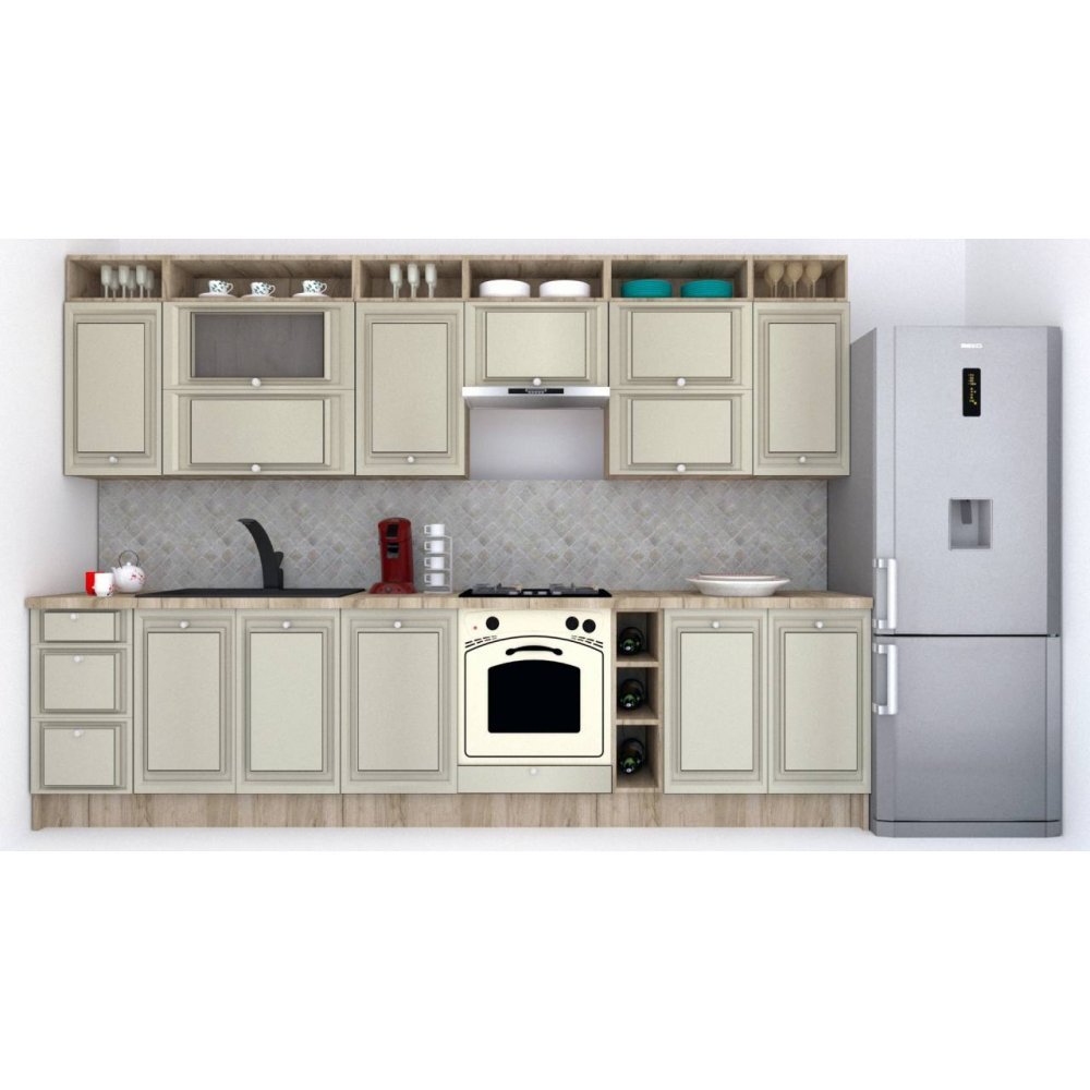 Bucatarie LEEA ART FRONT MDF OLDER 320A K002 / decor 161