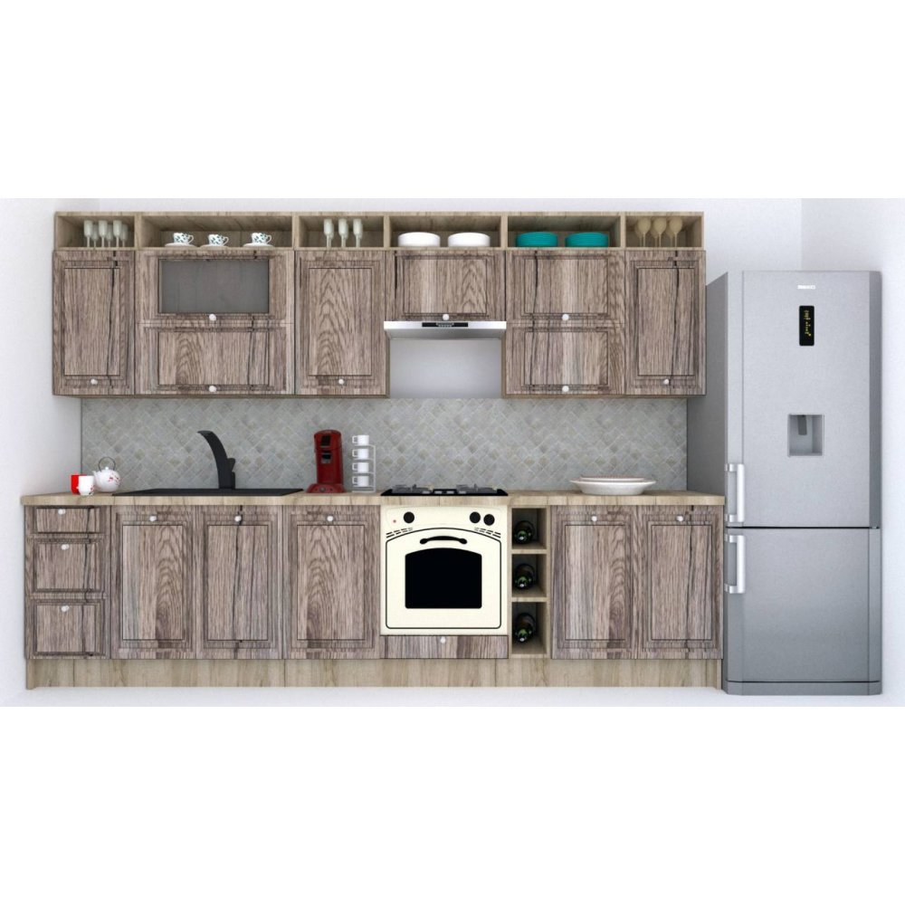 Bucatarie LEEA ART FRONT MDF OLDER 320A K002 / decor 213