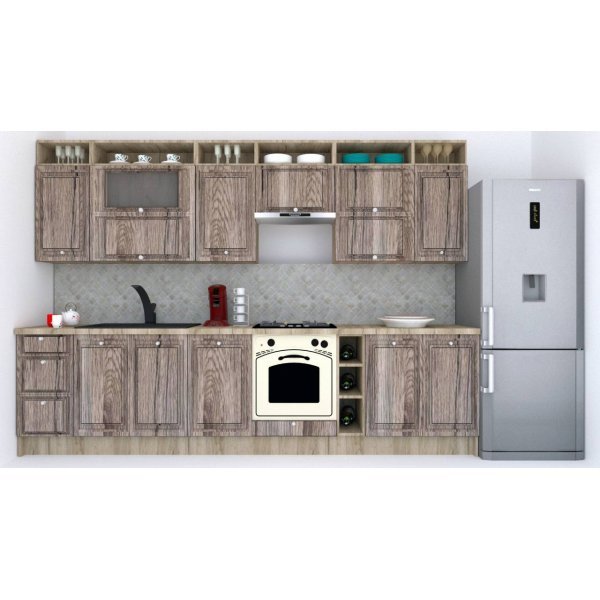 Bucatarie LEEA ART FRONT MDF OLDER 320A K002 / decor 213