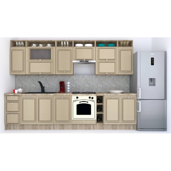 Bucatarie LEEA ART FRONT MDF OLDER 320A K002 / decor 243