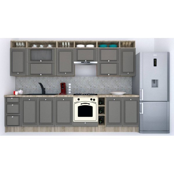 Bucatarie LEEA ART FRONT MDF OLDER 320A K002 / decor 265