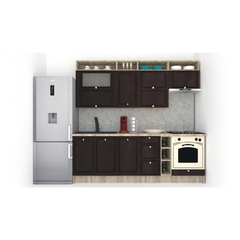 Bucatarie LEEA ART FRONT MDF CANYON 240B K002 / decor 244