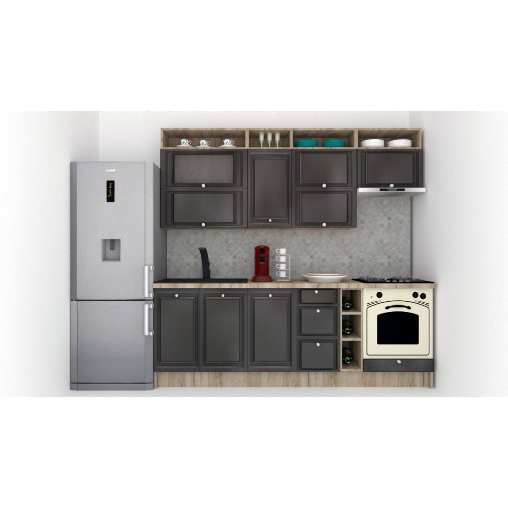 Bucatarie LEEA ART FRONT MDF CANYON 240B K002 / decor 266