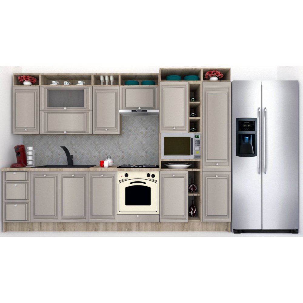Bucatarie LEEA ART FRONT MDF REGULARNY 320C K002 / decor 227