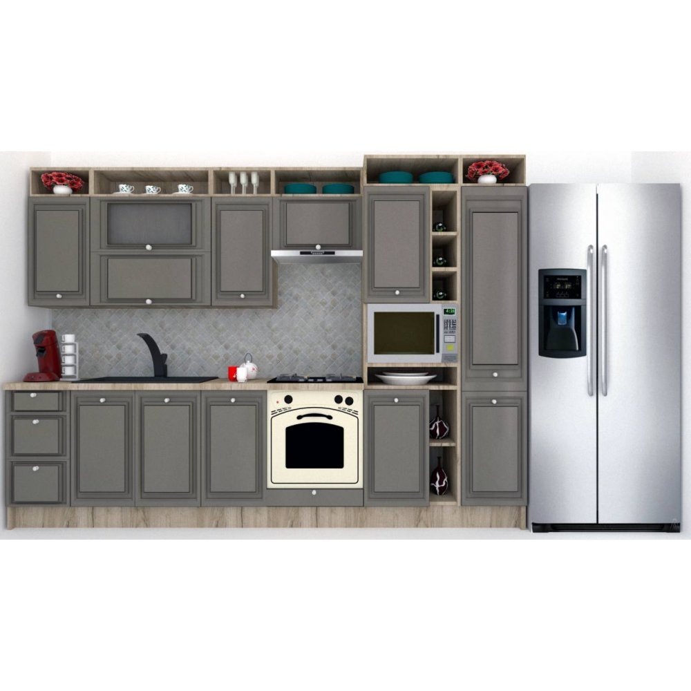 Bucatarie LEEA ART FRONT MDF REGULARNY 320C K002 / decor 265
