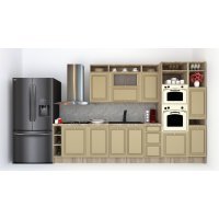 Bucatarie LEEA ART FRONT MDF REGULARNY 340A DR. K002 / decor 243