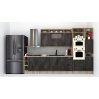 Bucatarie LEEA ART FRONT MDF REGULARNY 340A DR. K002 / decor 266