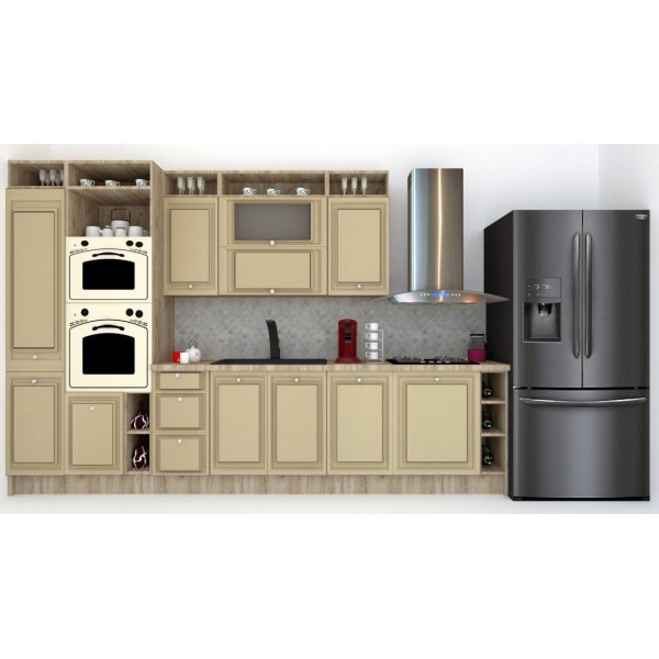 Bucatarie LEEA ART FRONT MDF PORTAL 340B K002 / decor 243