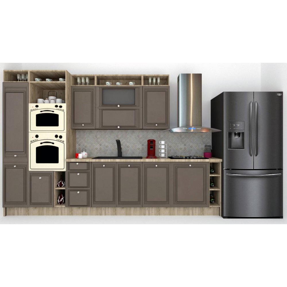 Bucatarie LEEA ART FRONT MDF REGULARNY 340B K002 / decor 218