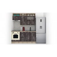 Bucatarie LEEA ART FRONT MDF ELBA 180 K002 / decor 267 Bucatarie LEEA ART FRONT MDF ELBA 180 K002 / decor 267