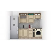 Bucatarie LEEA ART FRONT MDF SPARX 200 K002 / decor 243