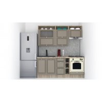 Bucatarie LEEA ART FRONT MDF SPARX 200 K002 / decor 200