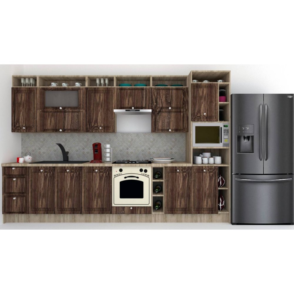 Bucatarie LEEA ART FRONT MDF REGULARNY 340C K002 / decor 264