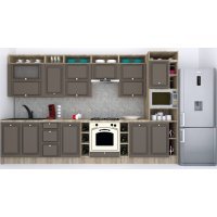 Bucatarie LEEA ART FRONT MDF PORTAL 360 K002 / decor 218