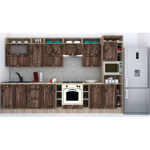 Bucatarie LEEA ART FRONT MDF PORTAL 360 K002 / decor 264