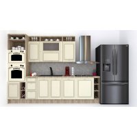 Bucatarie LEEA ART FRONT MDF SPARX 300A K002 / decor 232