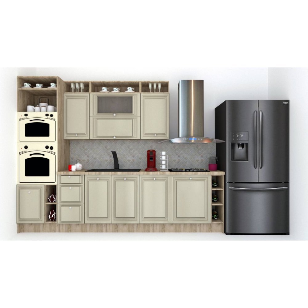 Bucatarie LEEA ART FRONT MDF STILE 300A K002 / decor 161