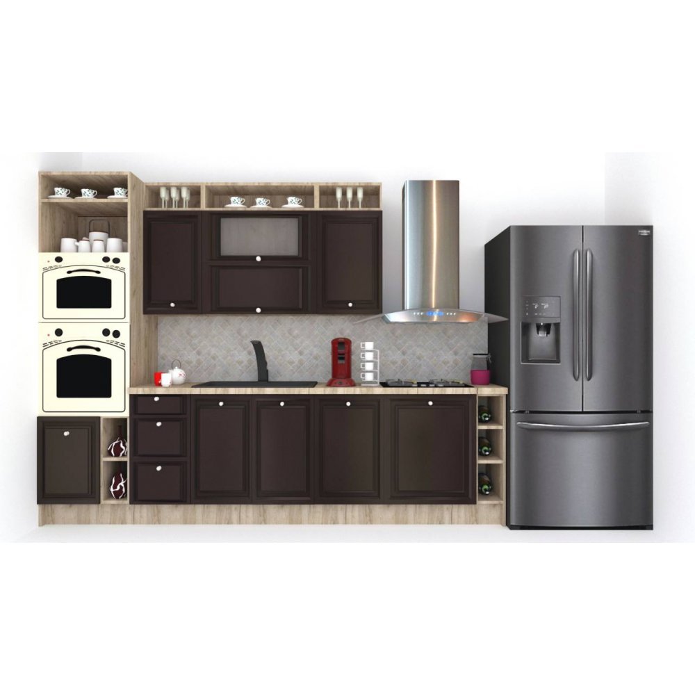 Bucatarie LEEA ART FRONT MDF STILE 300A K002 / decor 225 Bucatarie LEEA ART FRONT MDF STILE 300A K002 / decor 225