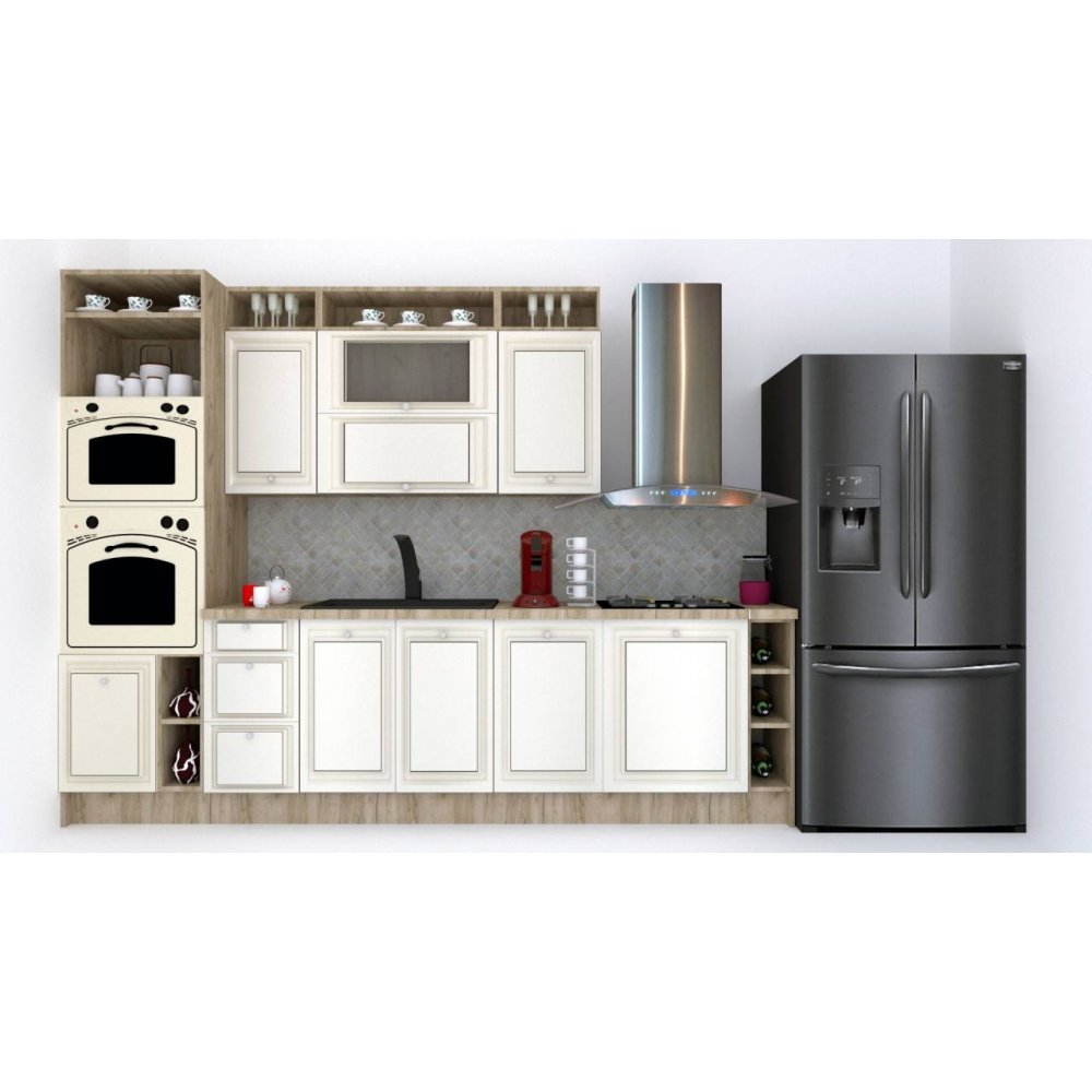 Bucatarie LEEA ART FRONT MDF STILE 300A K002 / decor 242