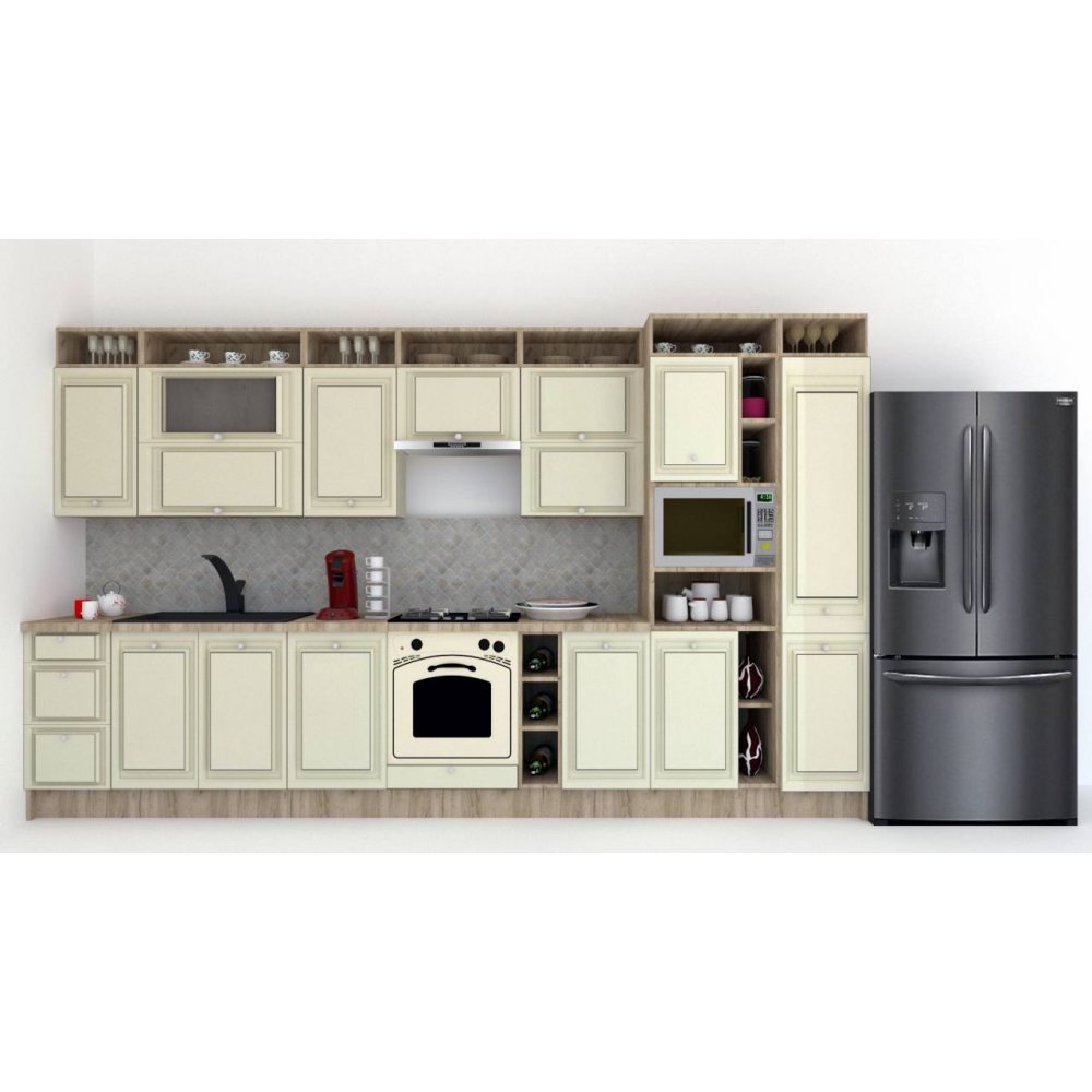 Bucatarie LEEA ART FRONT MDF REGULARNY 380 K002 / decor 191