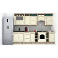 Bucatarie LEEA ART FRONT MDF ELBA 300B K002 / decor 232