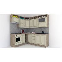 Bucatarie de Colt LEEA ART CORNER FRONT MDF OLDER 180-220 B ST. K002 / decor 191 Bucatarie de Colt LEEA ART CORNER FRONT MDF OLDER 180-220 B ST. K002 / decor 191