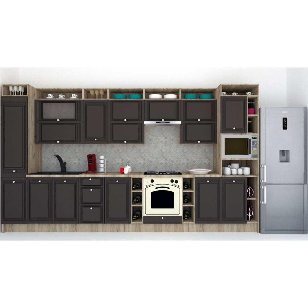 Bucatarie LEEA ART FRONT MDF REGULARNY 400 K002 / decor 258