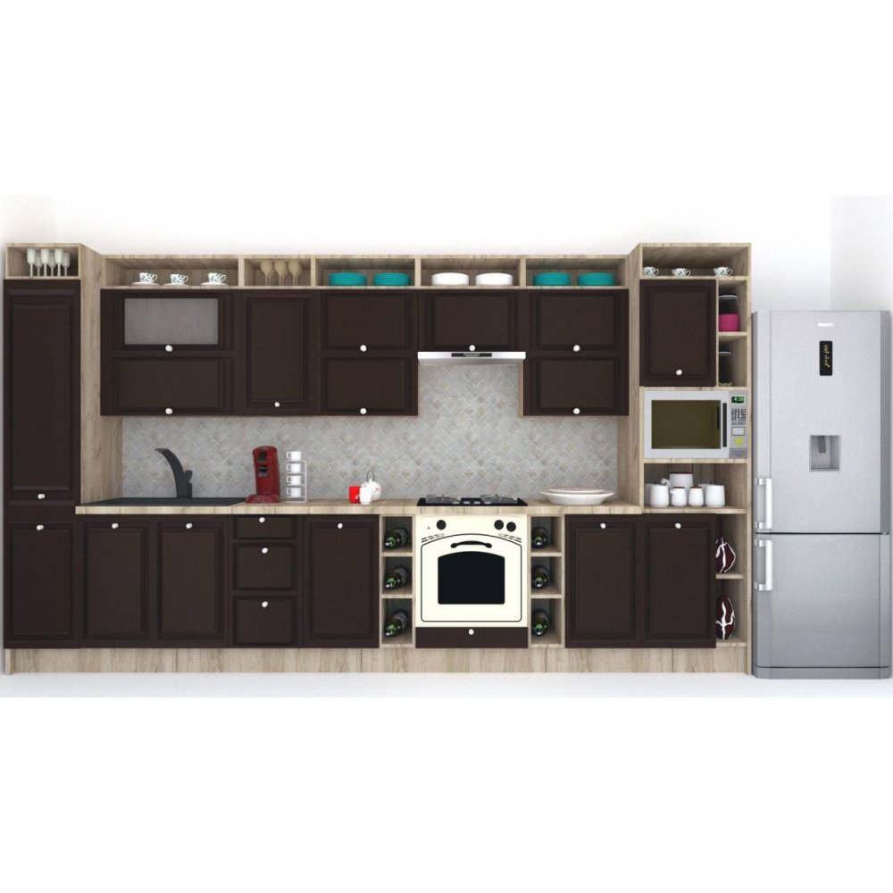 Bucatarie LEEA ART FRONT MDF ROSA 400 K002 / decor 244