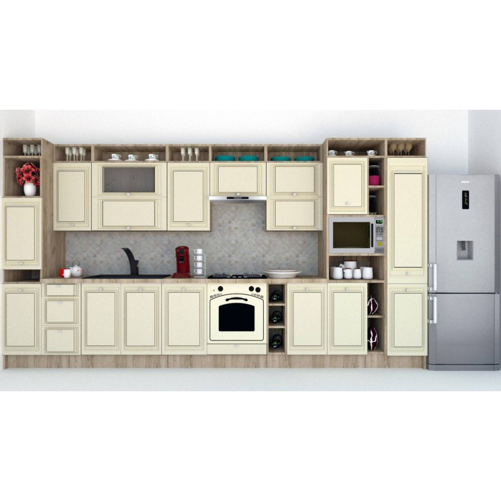 Bucatarie LEEA ART FRONT MDF PORTAL 420 K002 / decor 232