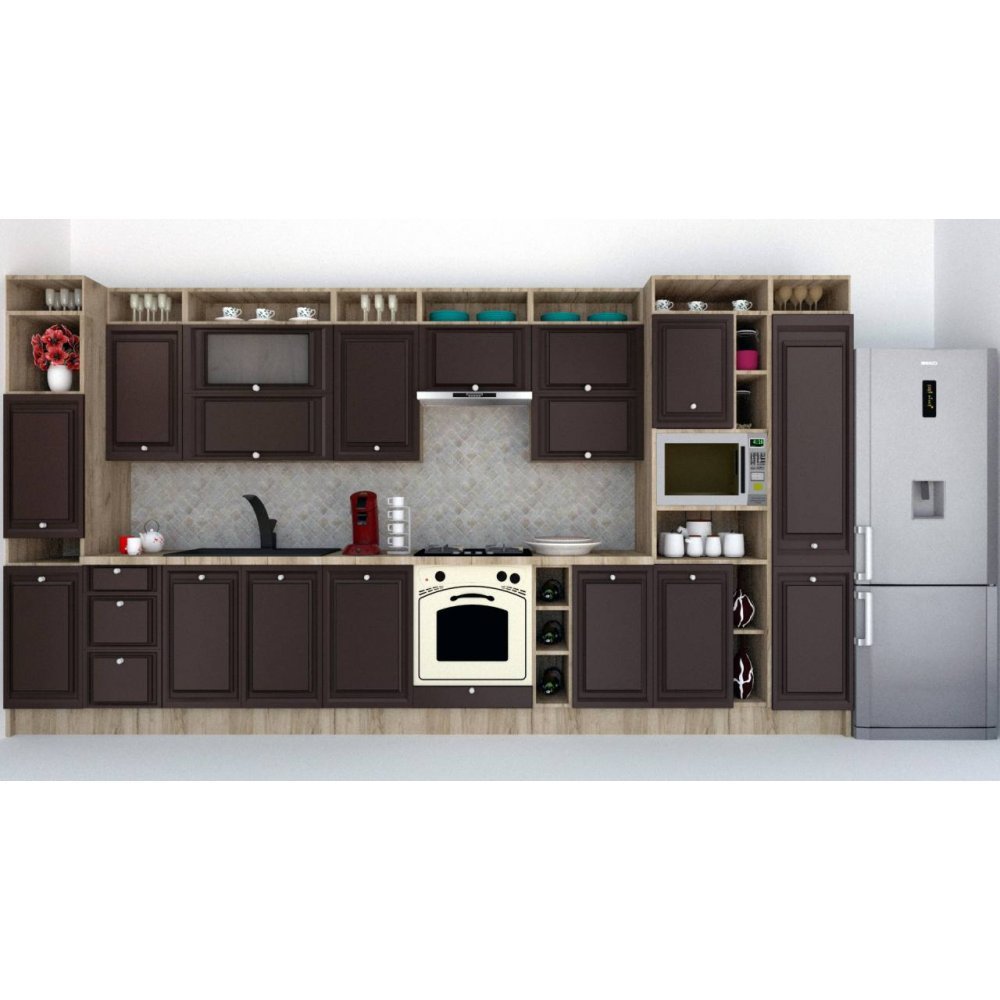 Bucatarie LEEA ART FRONT MDF REGULARNY 420 K002 / decor 176 Bucatarie LEEA ART FRONT MDF REGULARNY 420 K002 / decor 176