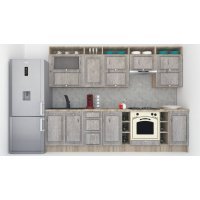 Bucatarie LEEA ART FRONT MDF STILE 300B K002 / decor 246