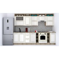 Bucatarie LEEA ART FRONT MDF STILE 300B K002 / decor 242