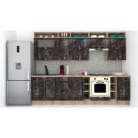 Bucatarie LEEA ART FRONT MDF STILE 300B K002 / decor 267