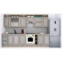 Bucatarie LEEA ART FRONT MDF CANYON 320A K002 / decor 210