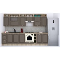 Bucatarie LEEA ART FRONT MDF CANYON 320A K002 / decor 218